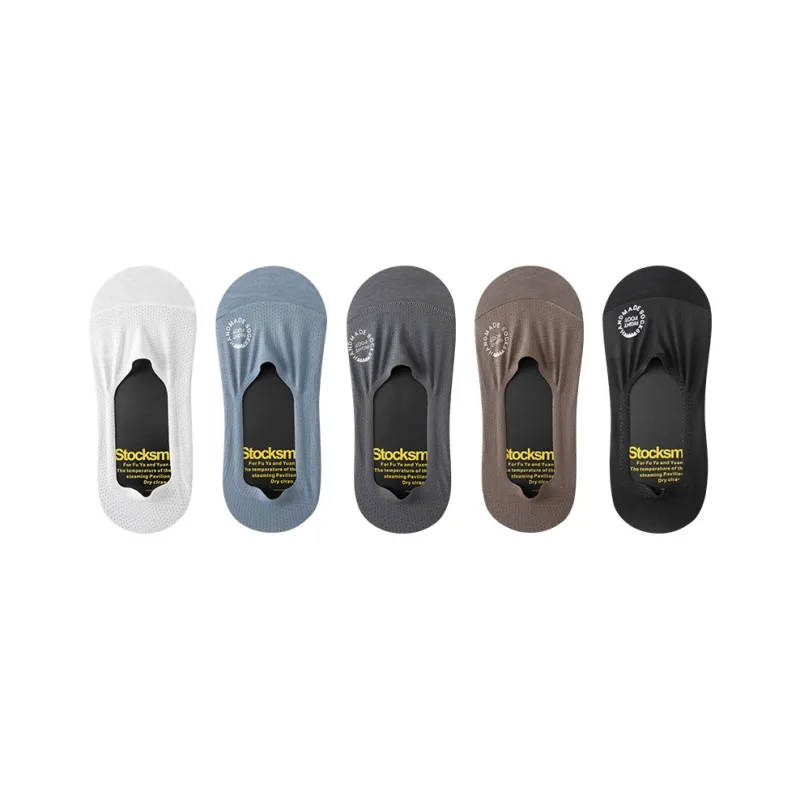 MIIOW No Show Socks Men's 5 Pack-6