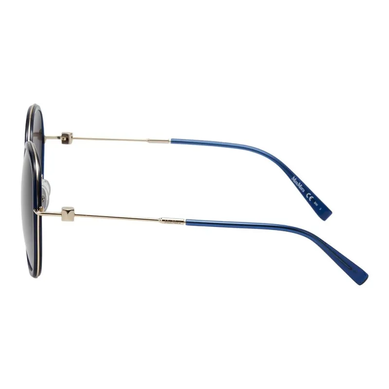 MaxMara Metal Butterfly Sunglasses Unisex Blue-2