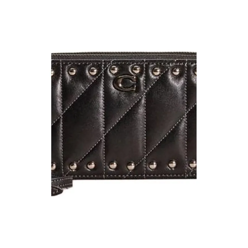 COACH Kira Nappa Leather Shoulder Bag, Crossbody Bag Small Size Women's Black-3