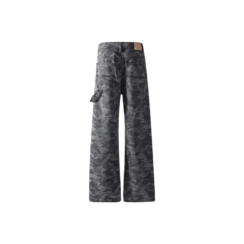 NEAR HERE Jeans Unisex Camouflage-1