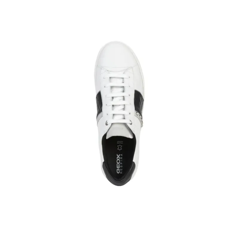 GEOX Jaysen Low Top Skateboard Shoes Women's White-3