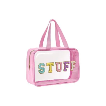 Sweet Pillow House Urban Minimalist Style Letter Waterproof Large Capacity Makeup Bags