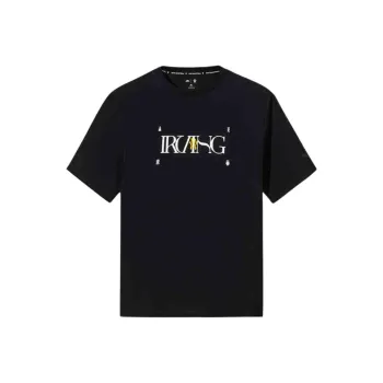 Anta Basketball Collection Running Collection T Shirt Unisex Basic Black