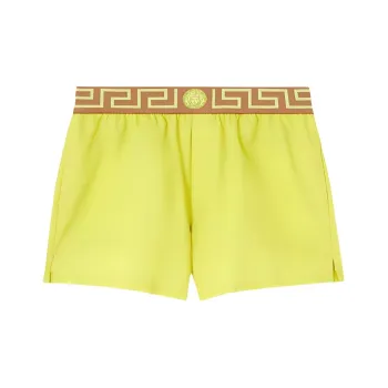 VERSACE Greca Logo Waistband Swim Shorts
