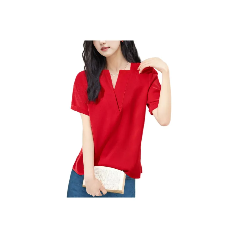 Wbwq Chiffon Shirt Women's Multiple Colors-1