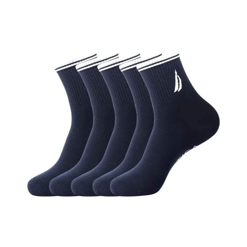 NAUTICA UNDERWEAR Mid Calf Socks Men's 5 Pack-5