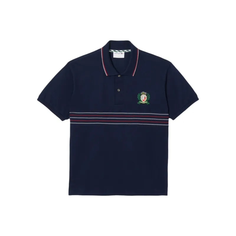 LACOSTE Embroidered Logo Polo Shirt-3