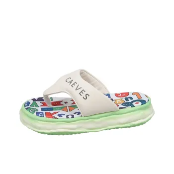 AJPAP Rubber Sole Graffiti Flip Flops Women's