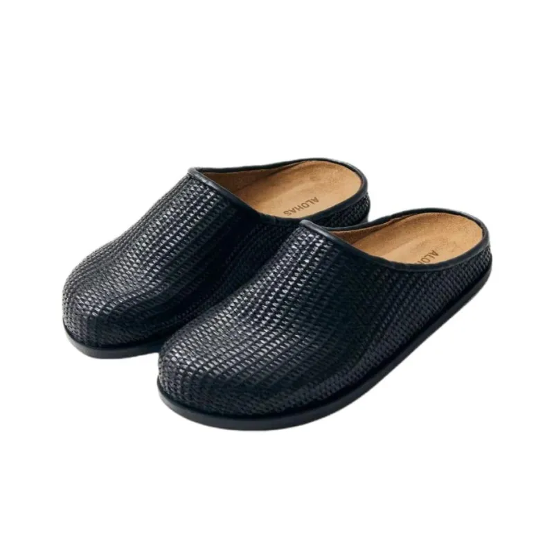 ALOHAS Closed Toe Slippers Women's Black-2