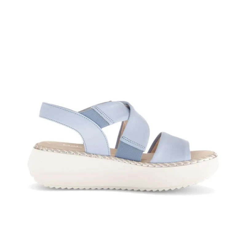 Gabor Fashion One Strap Sandals 5.5cm Women's Blue-1