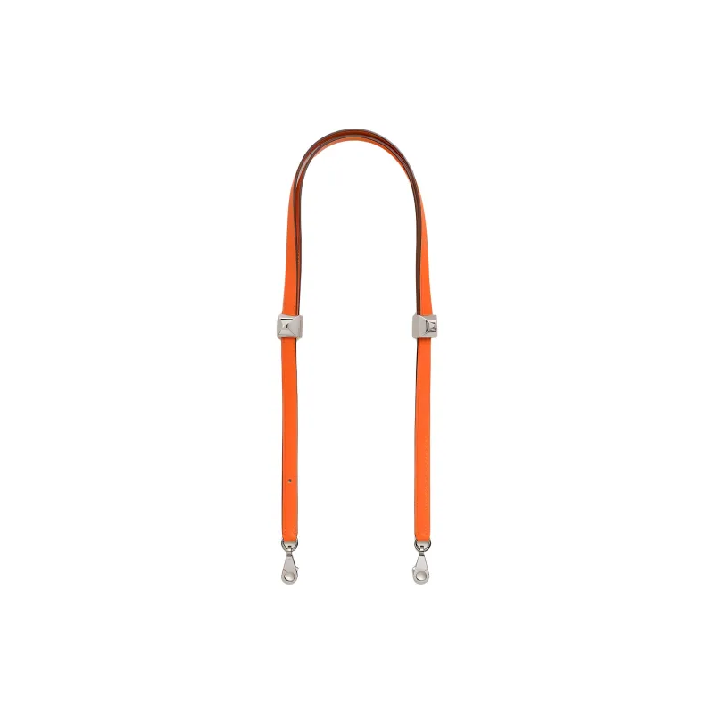 HERMES Clou Medor Swift Calfskin Bag Strap Unisex 0X Orange Minium Aluminum Dan Orange-0