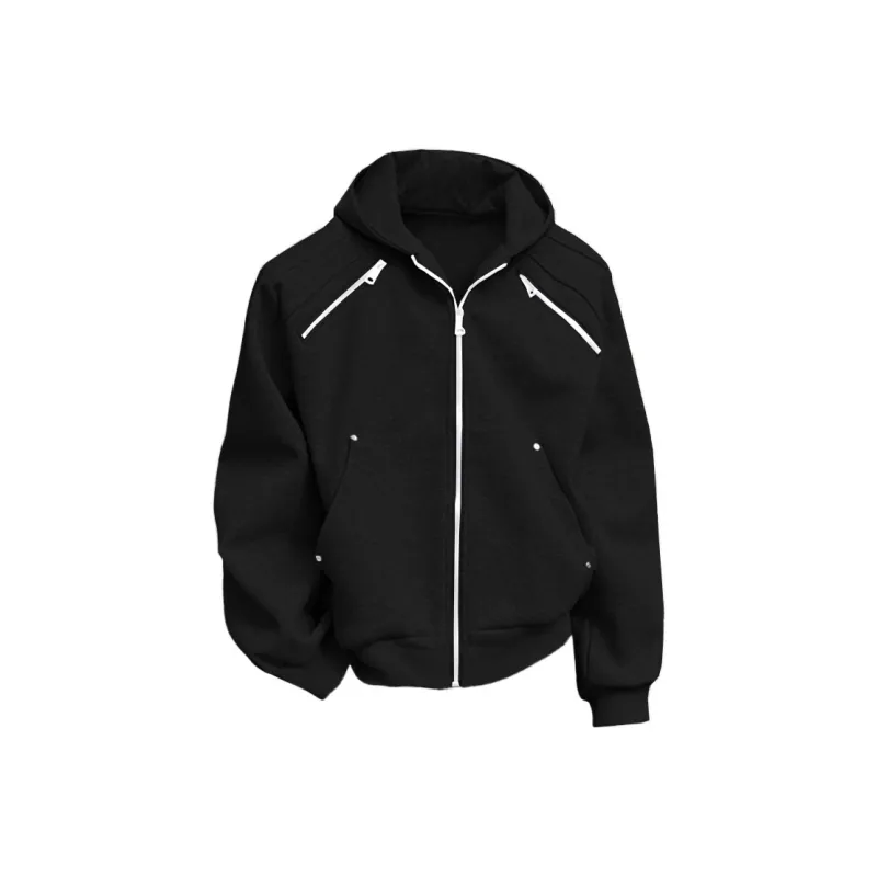 KIRHNE Jackets Coats Unisex Black-0