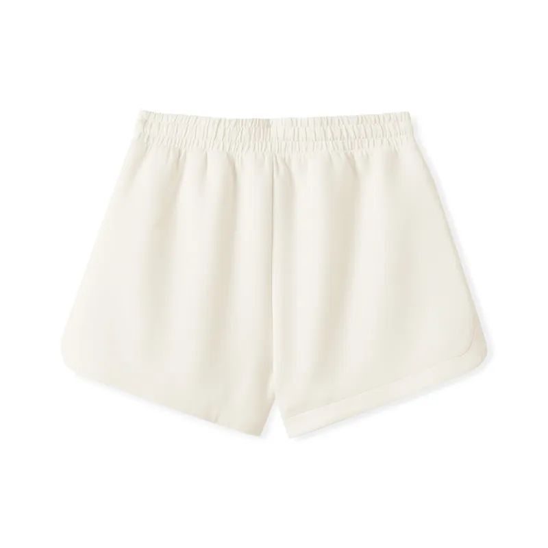 Skechers Sports Life Collection Casual Shorts Women's Marshmallow White-1