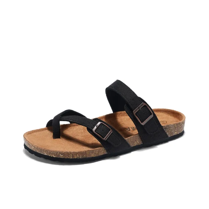 Hong Kong Meng Slip Resistant Abrasion Resistant Quiet Flip Flops Men's-2