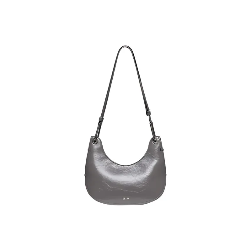 ZESH Cow Leather Shoulder Bag Medium Size Women's Multicolor-2