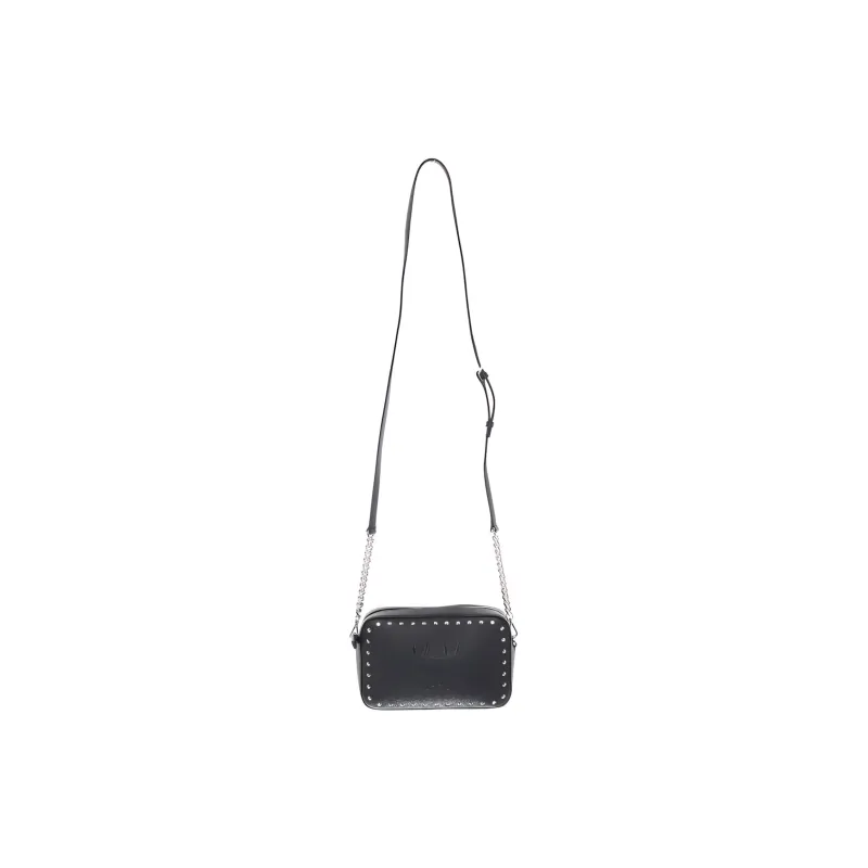 MCM Cow Leather Camera Crossbody Bag Shoulder Bag Regular Women's Black-4