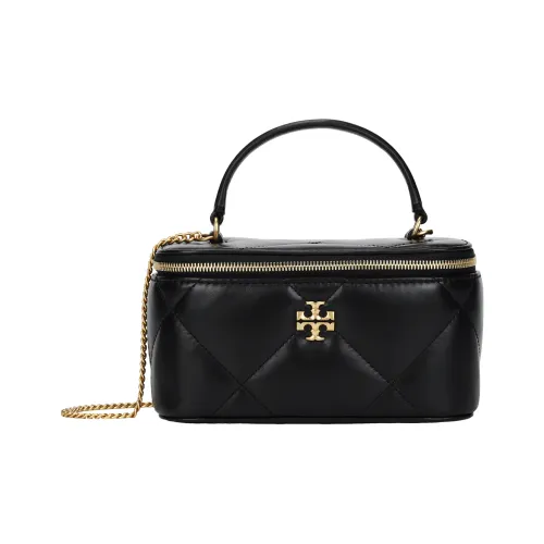 TORY BURCH Cow Leather Handbag Makeup Bag Mini Women's Black