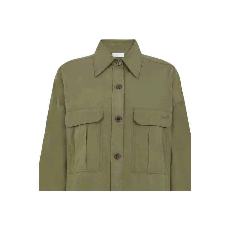 PAROSH Shirts Women's Green-4
