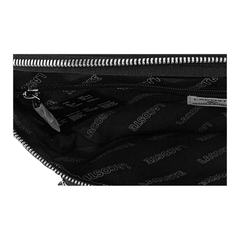 LACOSTE Polyamide One Shoulder Crossbody Fanny Pack Trumpets Women's Black-4