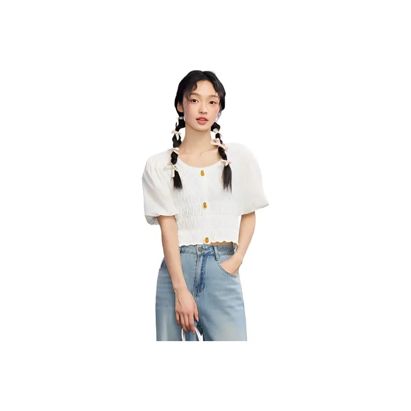 ZIHAN SS24 T Shirt Women's Beige-0