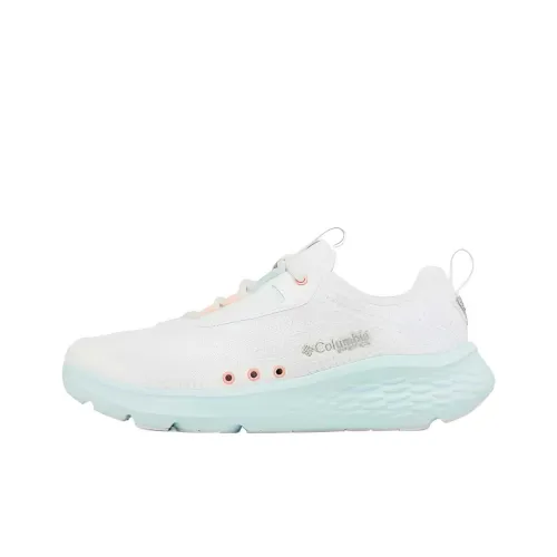 Columbia PFG Castback Slip Resistant Low Top Casual Shoes Women's Light Cyan