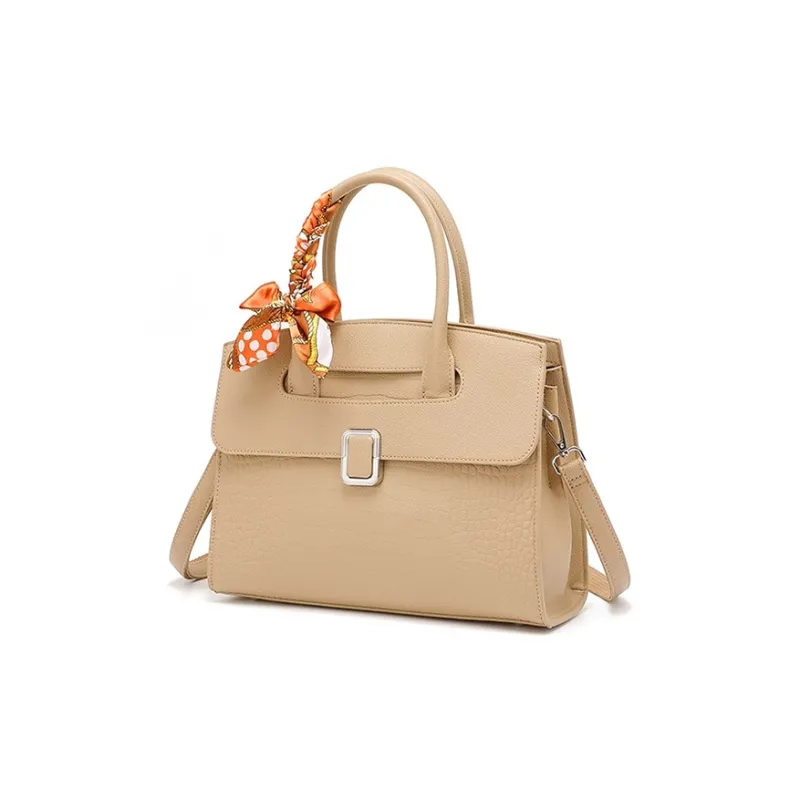 CLEVER& KETCH PU Shoulder Bag, Crossbody Bag, Handbag Women's Apricot/Red-1