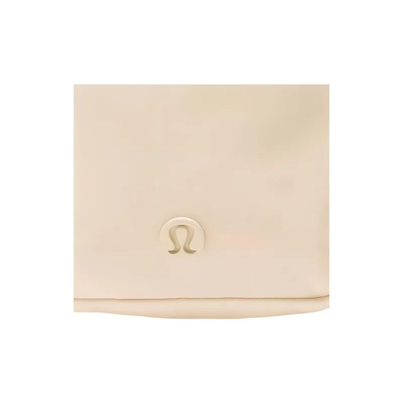 Lululemon Nylon Shoulder Bag, Crossbody Bag Unisex Cream Yellow-3
