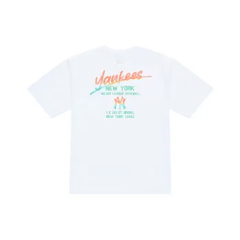 MLB New York Yankees Basic Collection SS25 T Shirt Unisex White