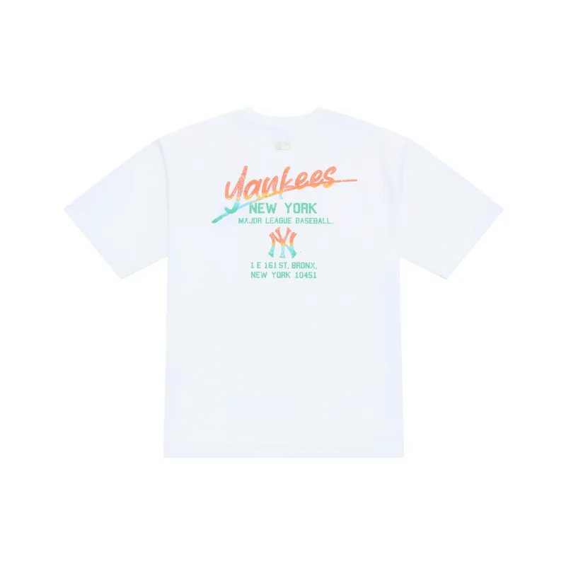 MLB New York Yankees Basic Collection SS25 T Shirt Unisex White-0