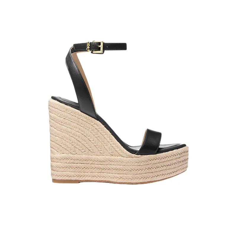 MICHAEL KORS Leighton One Strap Sandals 12.7cm Women's Black-2