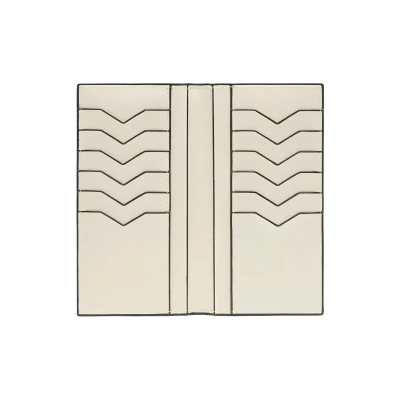 Valextra Calfskin Wallet Women's White Parchment-2