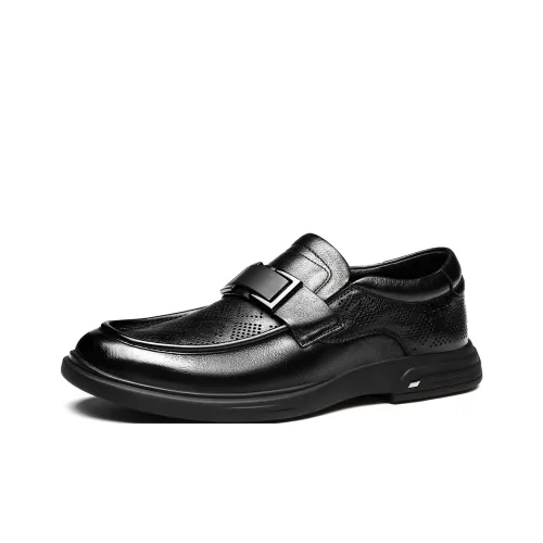 HAPPY DINO Men's Casual Shoes Men Low Top Black