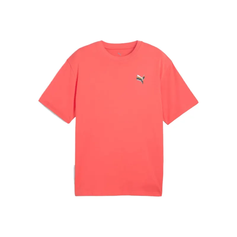 PUMA T Shirt Unisex Peach Frost-0