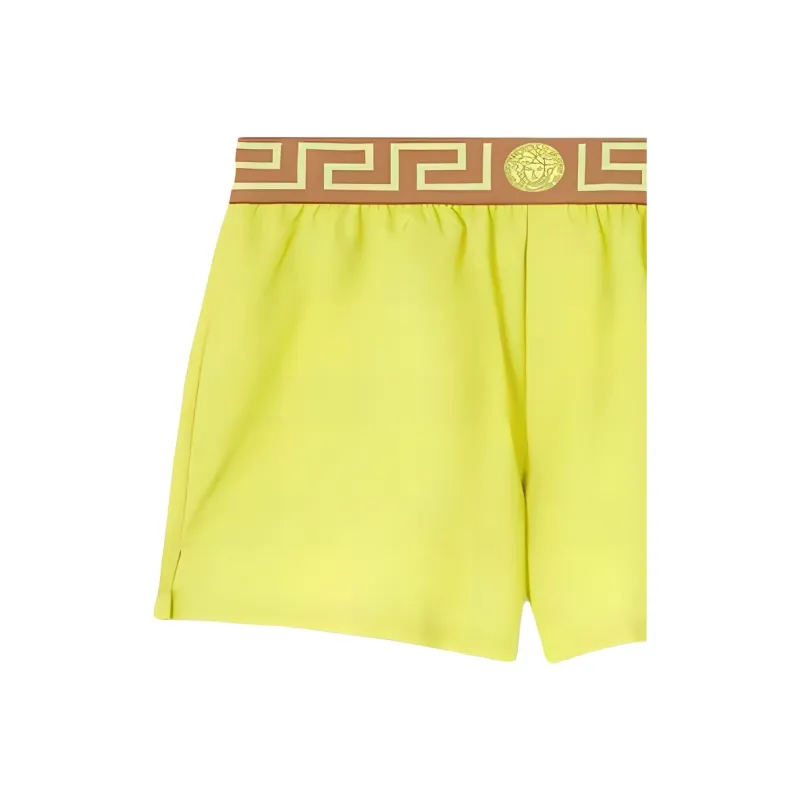 VERSACE Greca Logo Waistband Swim Shorts-1
