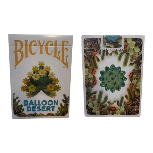 Huiqi Flower Cutting Single License Plate Theme Card Balloon Desert Poker Cards