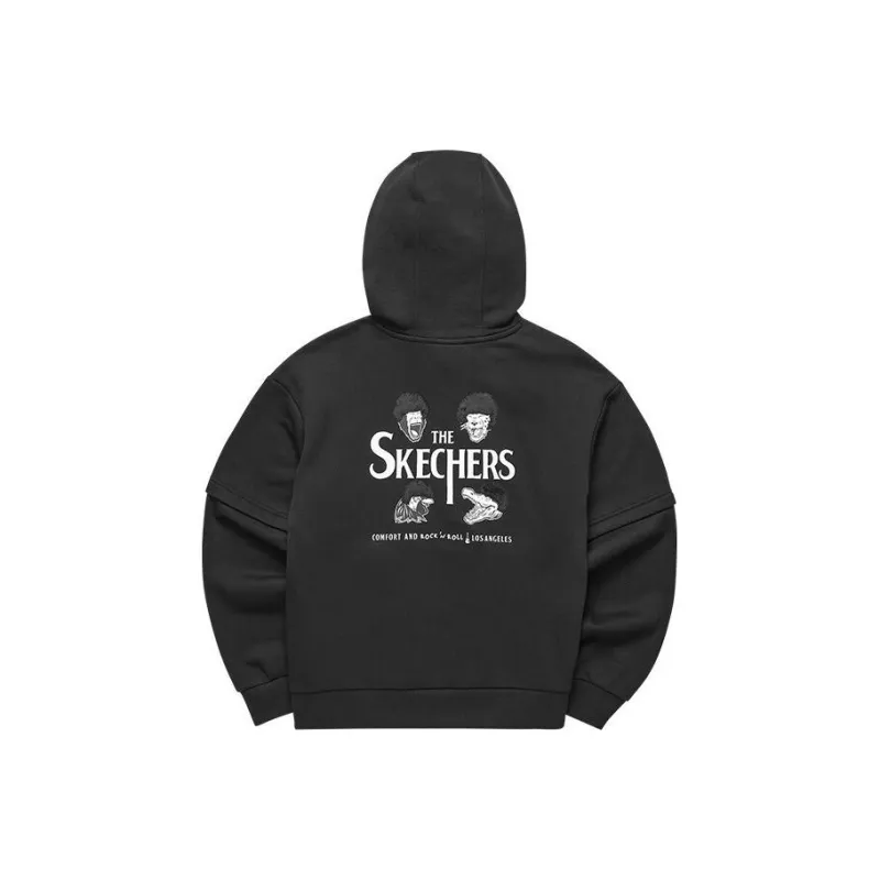 Skechers Funny Monster Sweatshirts Women's Carbon Black-0018-0