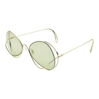 THE OWNER Titanium Irregular Shape Sunglasses Unisex