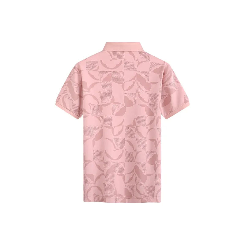 Dance With Wolves Polo Shirt Men's Pink-1