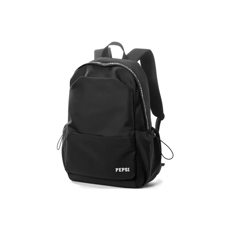 Pepsi Fabric Backpack Laptop Backpack Unisex Black/White-1