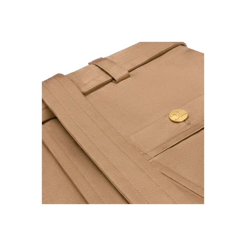CELINE SS25 Casual Pants Women's Caramel-2