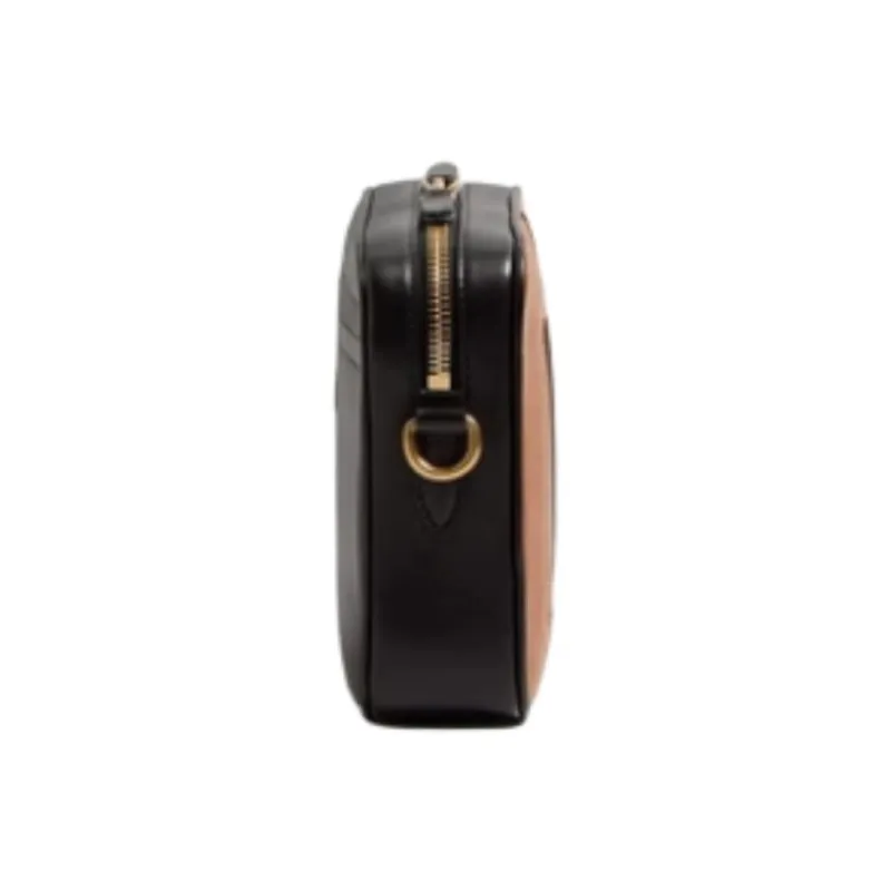 Valentino Sheepskin Shoulder Bag, Crossbody Bag Trumpets Women's Black & Brown-2