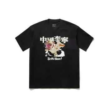 LiNing x YINGXIONGLIANMENG,LIANMINGKUAN T Shirt Unisex Black