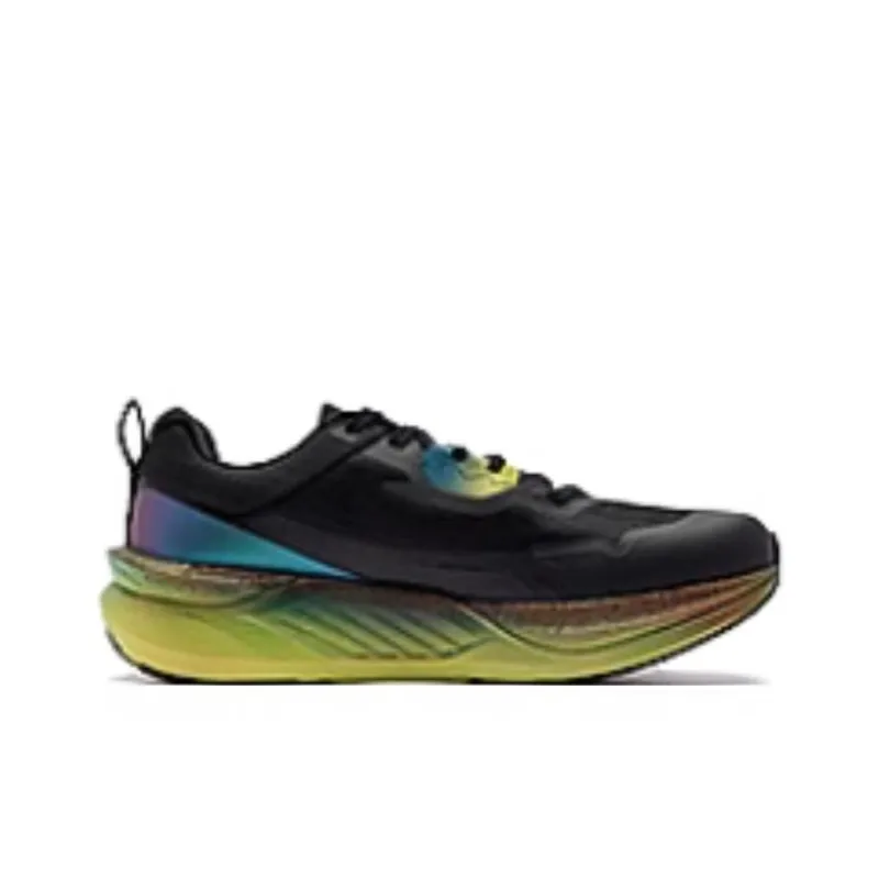 QIAODAN MuJin PRO2.0 Anti Slip Wear Resistant Low Top Carbon Plate Casual Running Shoes Men's Black Blue-1