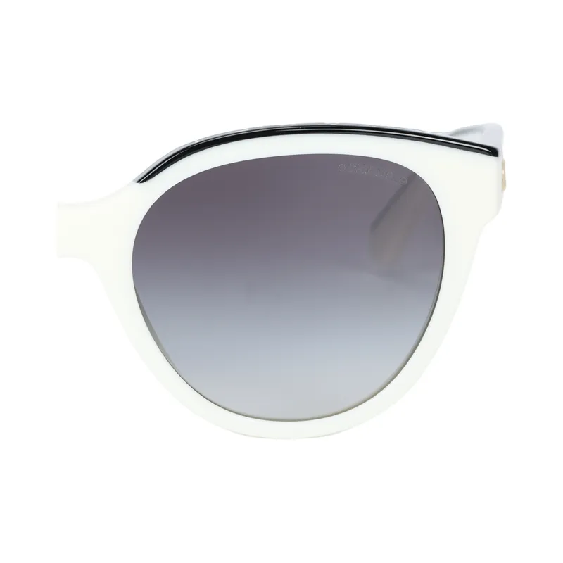 CHANEL Acetate Butterfly Sunglasses Women's White-3