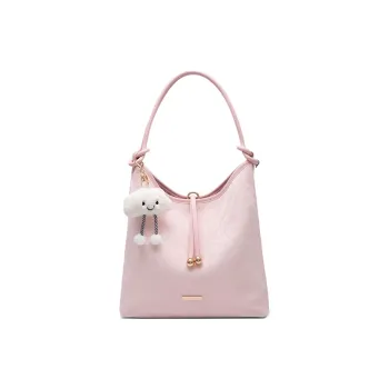 CLEVER& KETCH PU Shoulder Bag Women's Pink/Ecru/Black