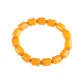 Beeswax Barrel Bead Beaded Bracelet