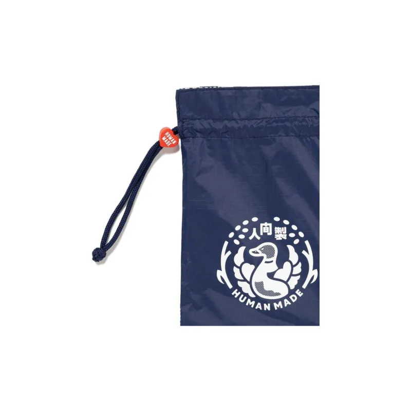 HUMAN MADE Cotton Drawstring Bag Storage Bag Trumpets Unisex Marine Blue-3