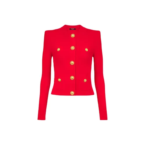 BALMAIN FW21 Sweater Women's Red