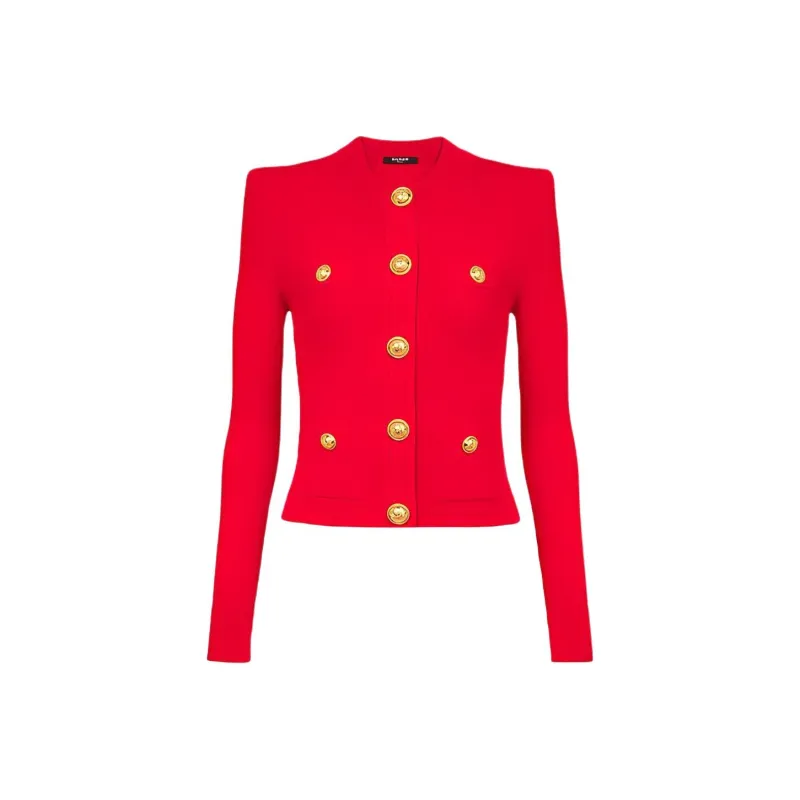 BALMAIN FW21 Sweater Women's Red-0