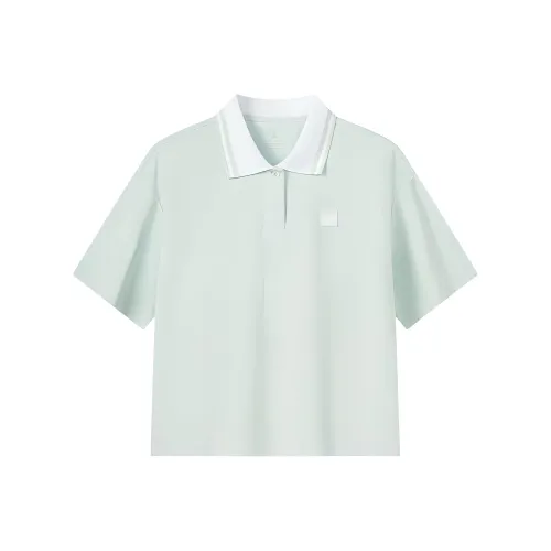 XTEP Vitality Series Polo Shirt Women's Ice Pink Blue